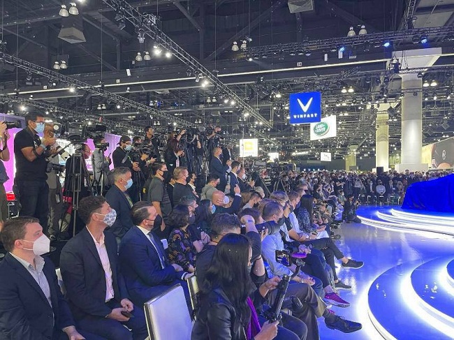 Sự xuất hiện của VinFast tại Triển lãm ô tô Los Angeles (LA Auto Show) 2021 đã đưa Đông Nam Á trở thành điểm sáng mới trên bản đồ ô tô thế giới. Ảnh: Vinfast.