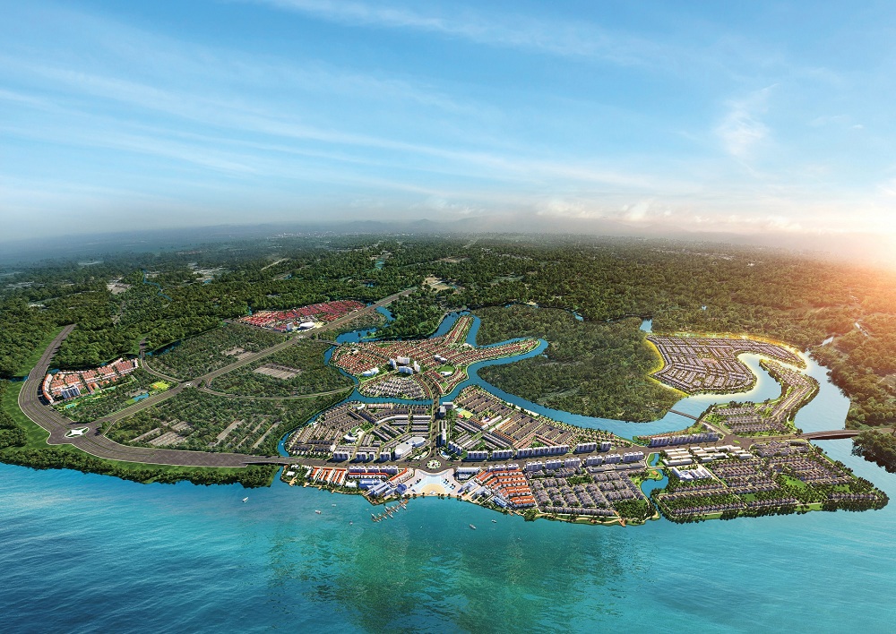 Mặt bằng tổng thể Aqua City. Ảnh Novaland