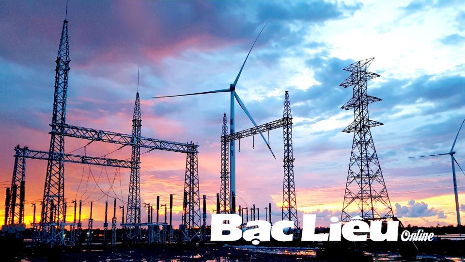 Trạm biến áp Nhà máy Điện gió Kosy Bạc Liêu đưa vào vận hành thương mại, góp phần cho tăng trưởng kinh tế năm 2021. Ảnh: K.T
