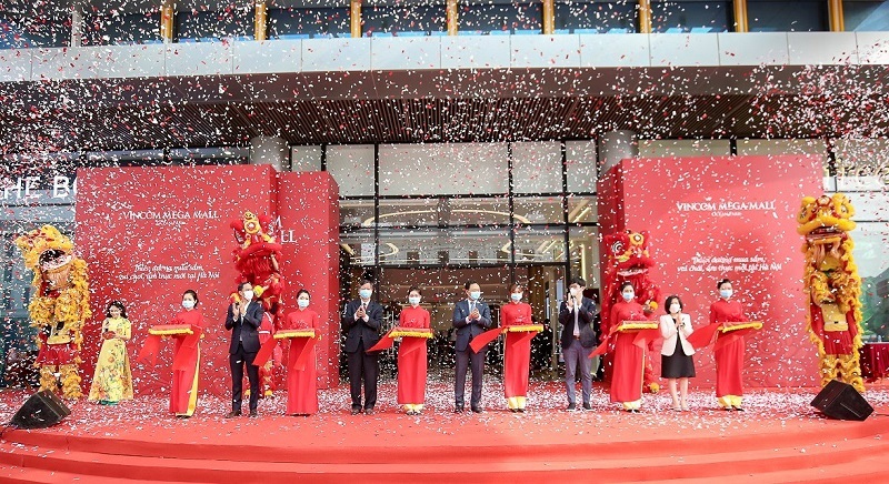 Vincom Mega Mall Ocean Park là trung tâm thương mại Vincom thứ 80 trên toàn quốc. Ảnh Vingroup