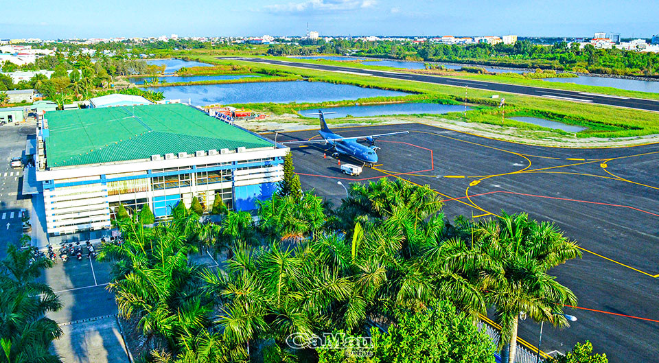 Một góc sân bay Cà Mau. Ảnh: Phú Hữu