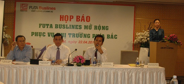 Công ty cổ phần dịch vụ Phương Trang họp báo về kế hoạch mở rộng dịch vụ ra thị trường phía Bắc. Nguồn:FinancePlus.vn