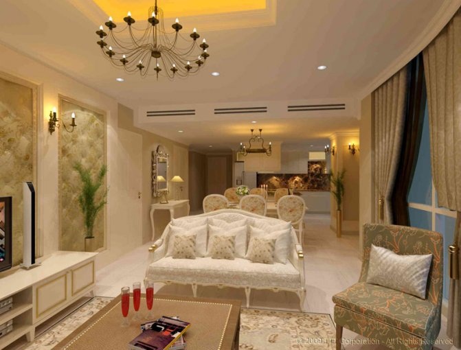 Căn hộ đẳng cấp với phong cách thiết kế hiện đại.