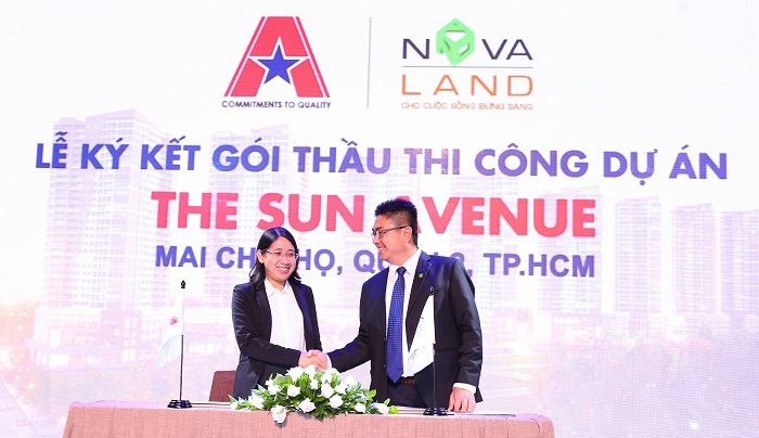 Novaland chọn AGC thi công dự án The Sun Avenue. Ảnh Hoàng Thảo