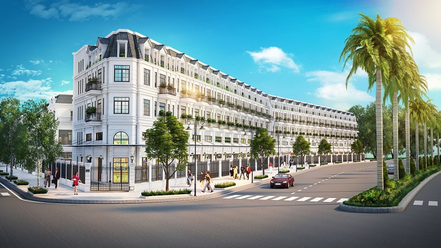 Phối cảnh shophouse dự án Victoria Village