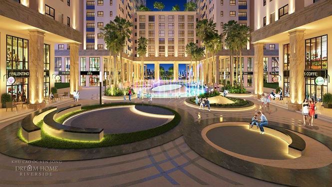Phối cảnh Tháp Sapphire thuộc khu cao ốc ven sông Dream Home Riverside. Ảnh DH