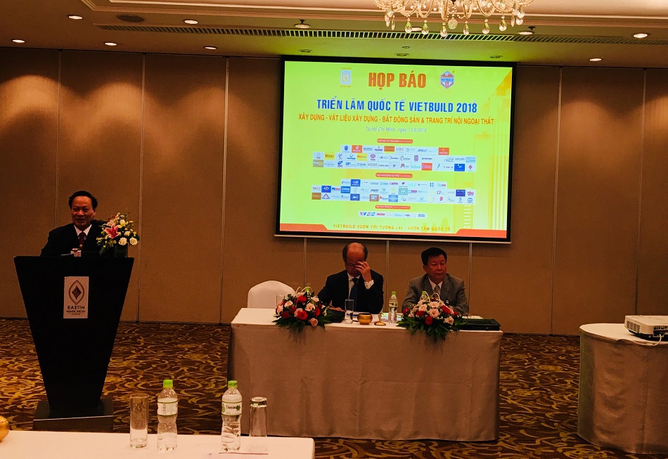 Gần 800 doanh nghiệp tham gia Vietbuild 2018 lần thứ nhất tại TP. Hồ Chí Minh. Ảnh TS
