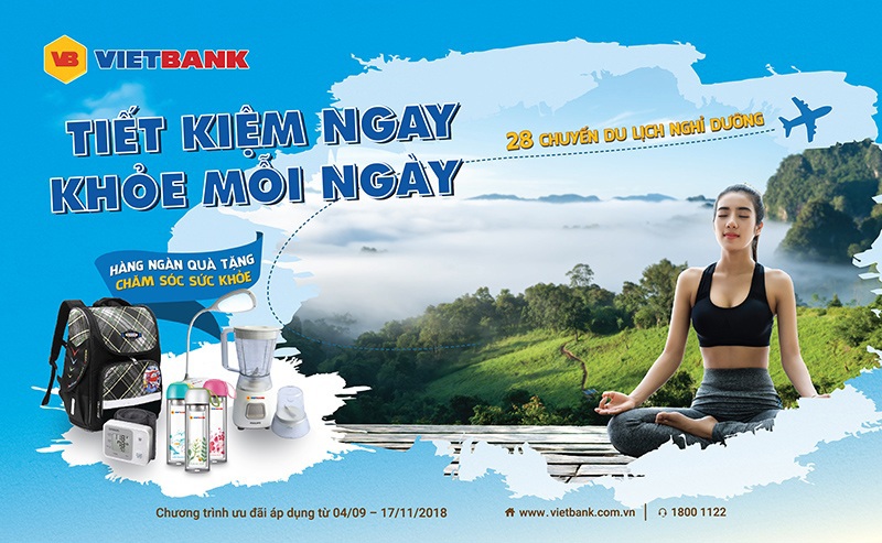100% cơ hội nhận quà chăm sóc sức khỏe từ Vietbank.