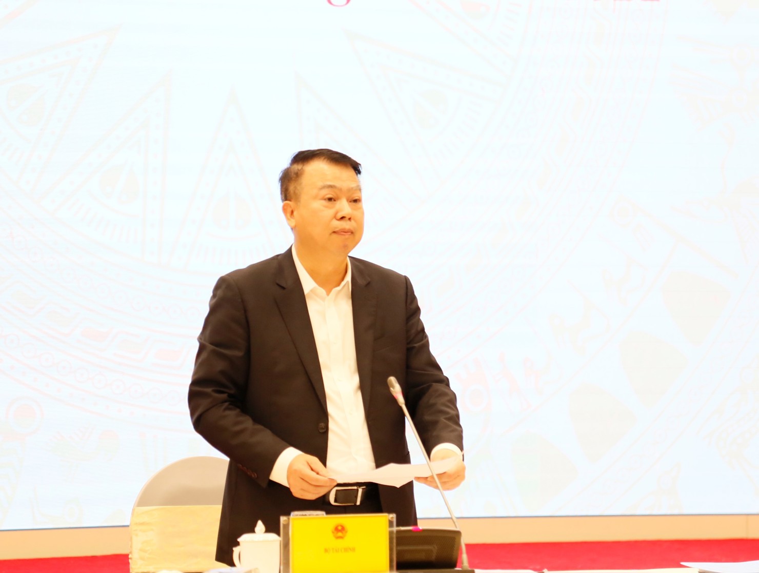 Thứ trưởng Bộ Tài chính trả lời báo chí tại buổi họp báo Chính phủ thường kỳ tháng 2/2021