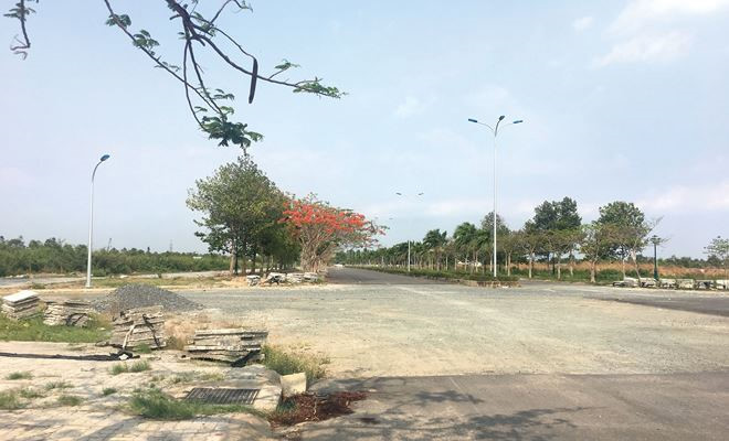 Nhiều dự án đã hoàn thiện hạ tầng nội bộ, nhưng vẫn bị bỏ hoang
