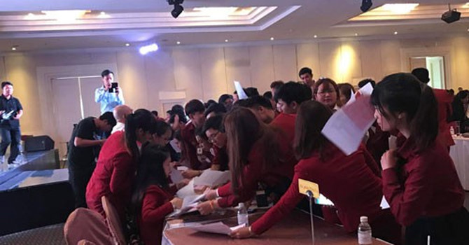 Buổi mở bán đất nền của môt doanh nghiệp môi giới bất động sản từng gặp nhiều tai tiếng