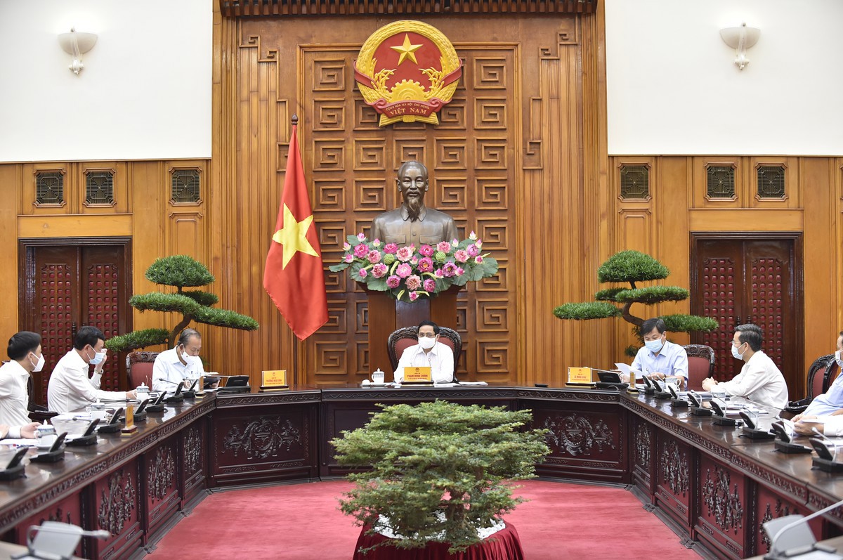 Buổi làm việc của Thủ tướng Chính phủ với ngành thanh tra. Nguồn: VGP