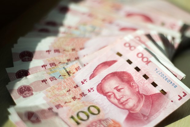 Đồng Nhân dân tệ của Trung Quốc tại một ngân hàng ở Bắc Kinh. Nguồn: AFP