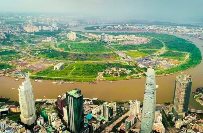 Khu đô thị mới bán đảo Thủ Thiêm.