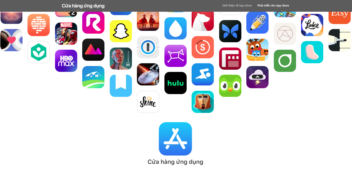 Các ứng dụng trên App Store. Ảnh: N.Ly