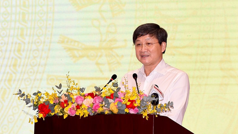 1. Phó thủ tưởng Chính phủ Lê Minh Khái phát biểu chỉ đạo Hội nghị