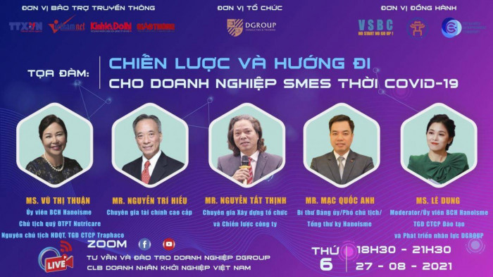 Hội thảo sẽ diễn ra vào 18h30 ngày 27/8 với sự tham gia của gần 200 doanh nhân