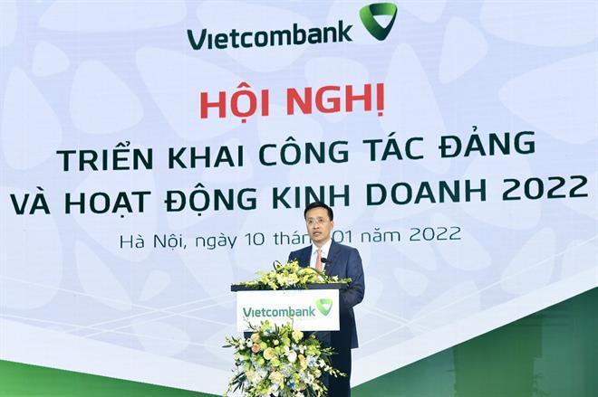 Ông Phạm Quang Dũng – Ủy viên BCH Đảng bộ Khối DNTW, Bí thư Đảng ủy, Chủ tịch HĐQT phát biểu khai mạc hội nghị