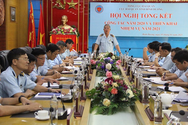 Triển khai nhiệm vụ thu ngân sách năm 2021, Cục Hải quan Bình Dương  đã phân bổ chỉ cho các đơn vị trực thuộc thể hiện quyết tâm phấn đấu hoàn thành thắng lợi nhiệm vụ được giao