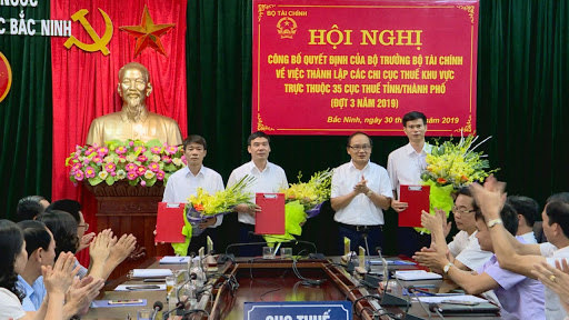 Cục Thuế Bắc Ninh là một trong những đơn vị đầu tiên của cả nước thực hiện hợp nhất, sáp nhập các phòng, ban, Chi cục Thuế huyện, thị xã thành Chi cục Thuế khu vự