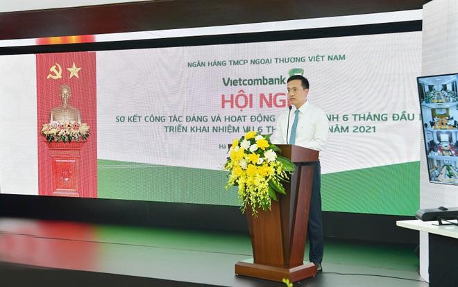 Ông Phạm Quang Dũng – Tổng Giám đốc Vietcombank phát biểu tại Hội nghị