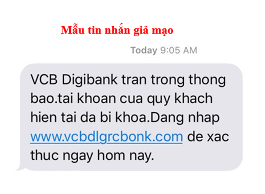 H&igrave;nh ảnh tin nhắn giả mạo để lừa đảo