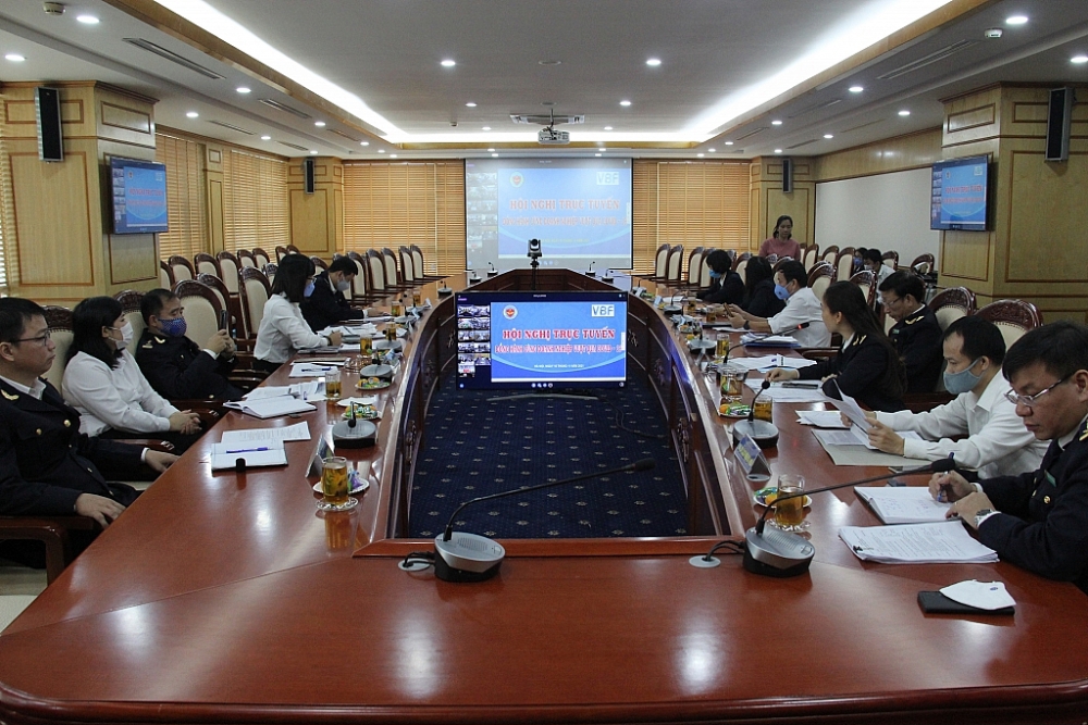 Hội nghị trực tuyến đồng hành cùng doanh nghiệp vượt qua dịch COVID-19 tại điểm cầu Tổng cục Hải quan