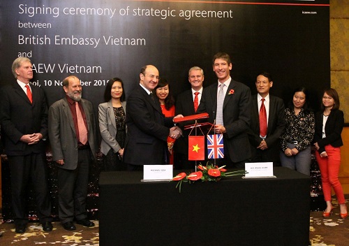 Lễ ký kết hợp tác chiến lược giữa Đại sứ quán Anh và ICAEW Việt Nam.
