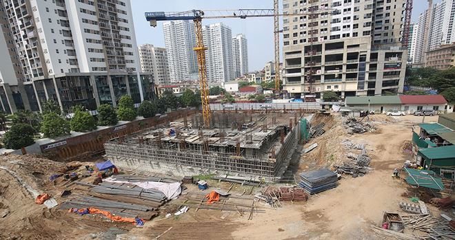 Dự án Chung cư Nhân Chính đang được triển khai trở lại sau 10 năm đắp chiếu