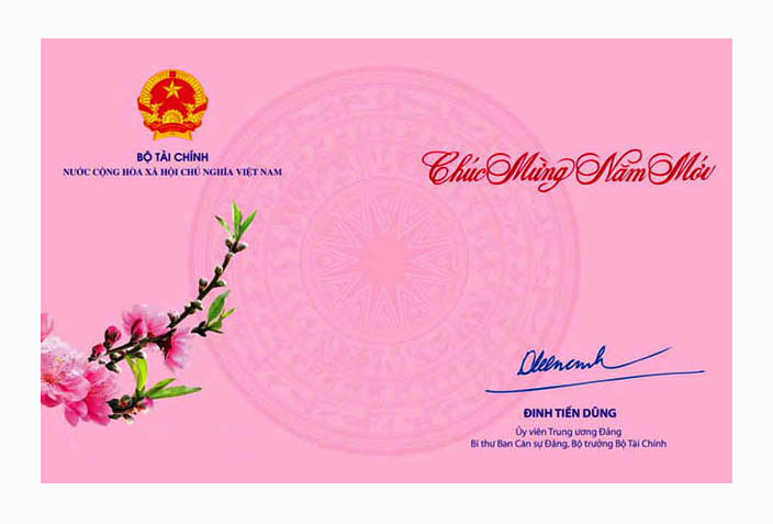 Bộ trưởng Đinh Tiến Dũng chúc mừng năm mới 2020.
