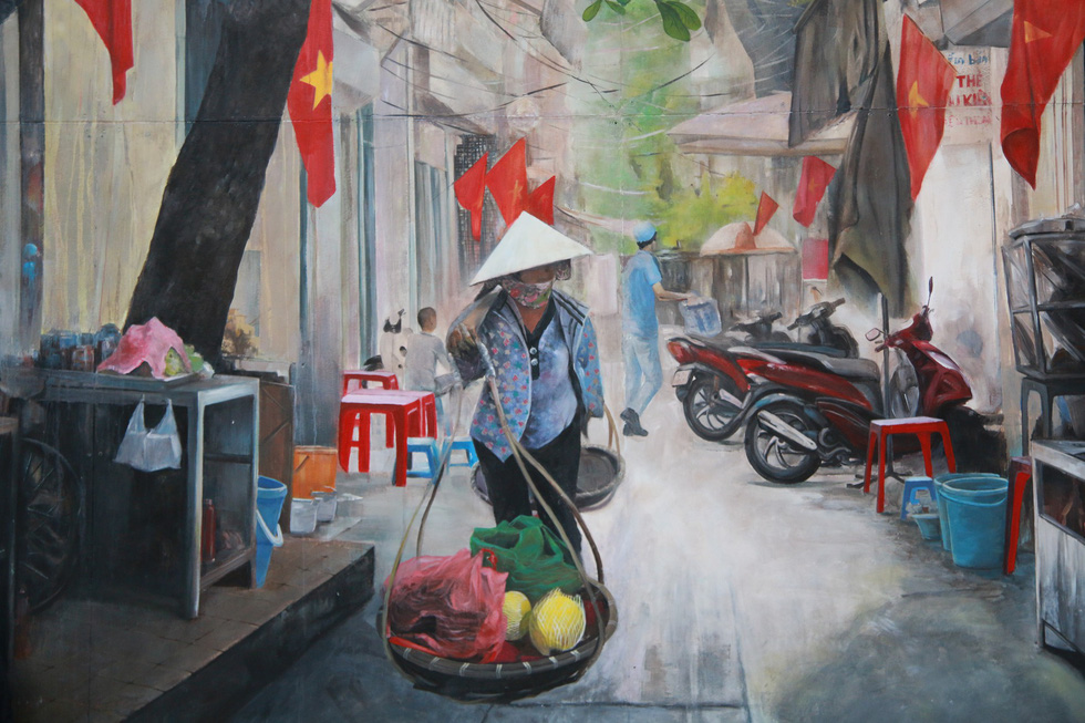 Phố bích họa Phùng Hưng - nơi sẽ diễn ra một số hoạt động văn hóa vào dịp lễ 30/4, 1/5.