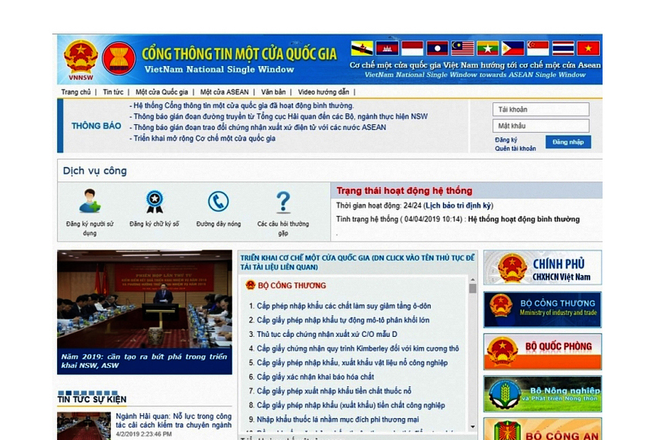 Đã có 13 bộ, ngành tham gia kết nối NSW với 173 thủ tục hành chính.