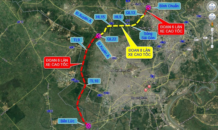 Đường Vành đai 3, đoạn 3 (Bình Chuẩn - Quốc lộ 22) có vốn lên đến 29.500 tỷ đồng