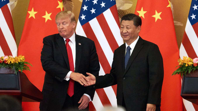 Tổng thống Donald Trump và Chủ tịch Tập Cận Bình. (Ảnh: CNBC)