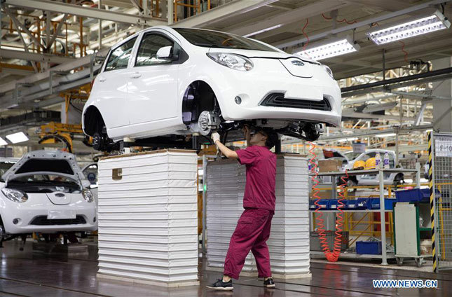 Nhà máy sản xuất ô-tô JAC ở thành phố Đồng Lăng, phía đông tỉnh An Huy, Trung Quốc.