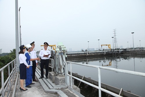 Kiểm toán tại một đơn vị xử lý nước thải.