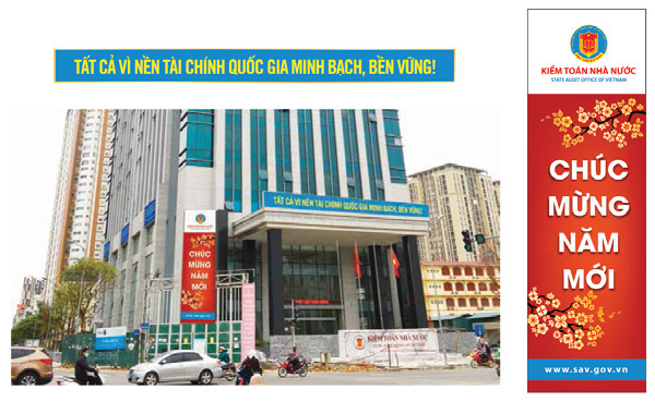 Bộ nhận diện Kiểm toán Nhà nước theo Logo mới.