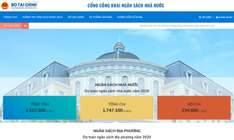 Ngày 26/8/2019, Bộ Tài chính tổ chức buổi lễ khai trương Cổng công khai NSNN, dự kiến sẽ đem lại những tác động tích cực đối với hoạt động tài chính ngân sách nhà nước nói chung và công khai ngân sách nói riêng.