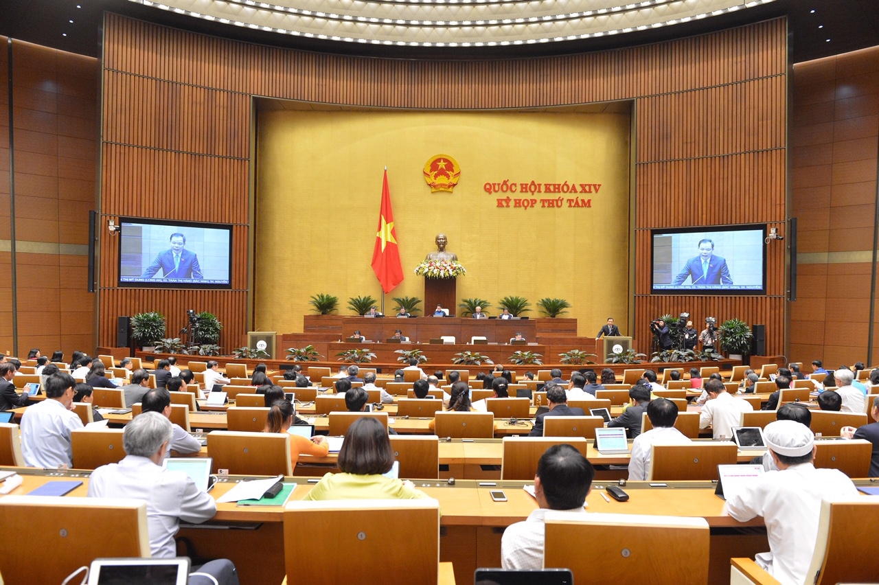 Quốc hội chất vấn Bộ trưởng Nguyễn Xuân Cường.