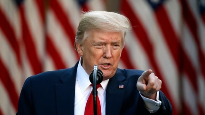 Tổng thống Mỹ Donald Trump. Ảnh: ITN
