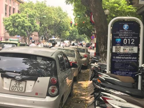 Hà Nội tiếp tục thí điểm dịch vụ tìm điểm trông giữ xe qua iparking.