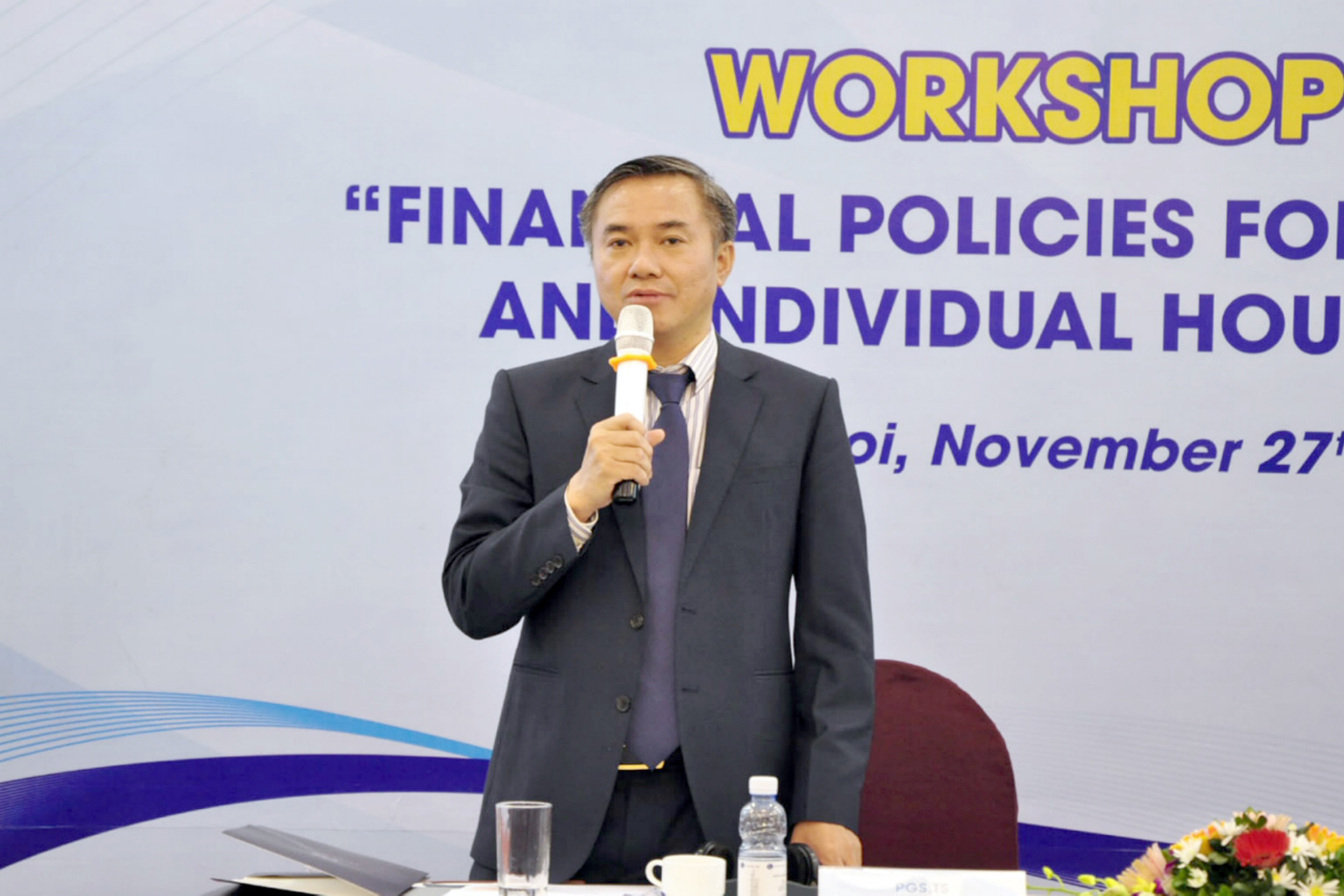 PGS.TS Hoàng Trần Hậu - Giám đốc Trường Bồi dưỡng cán bộ tài chính.
