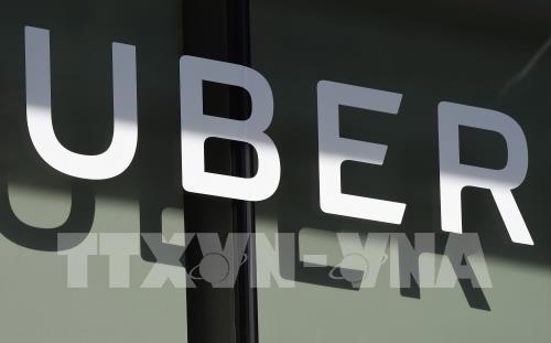 Biểu tượng Uber tại Los Angeles, California, Mỹ.