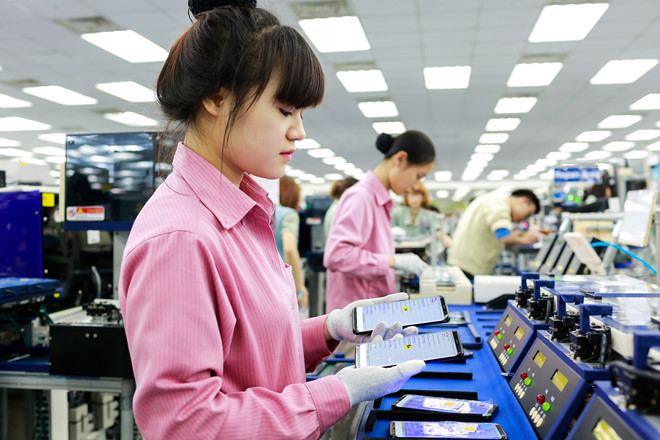 Điện thoại và linh kiện là mặt hàng có mức tăng trưởng cao nhất, đạt 50 tỷ USD
