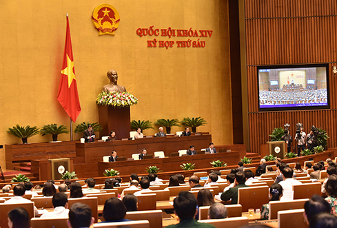 Quang cảnh phiên họp của Quốc hội.