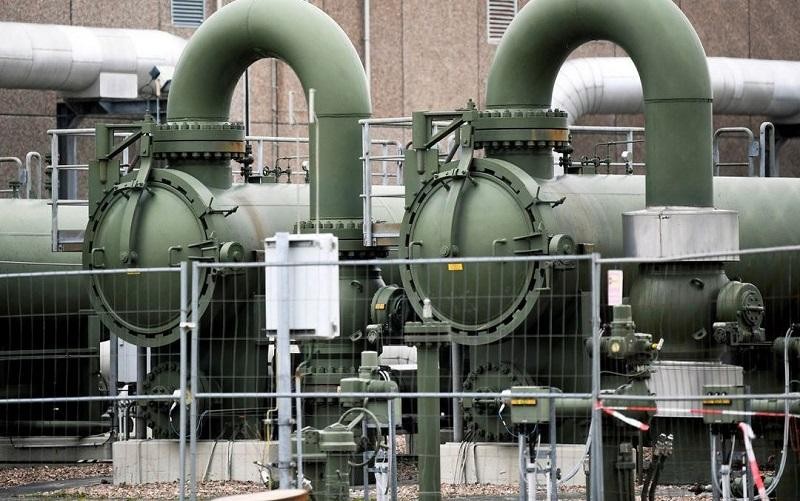 Quang cảnh 1 trạm nén khí ở Embsen, Đức.