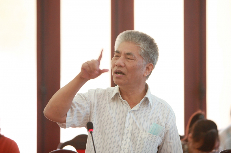 PGS., TS Lê Xuân Bá - Nguyên Viện trưởng CIEM phát biểu tại hội thảo.