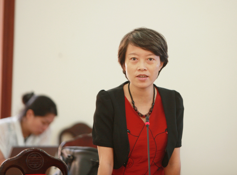Bà Trương Thị Thu Trang (Trung tâm Tư vấn Chính sách nông nghiệp, Viện Chính sách và Chiến lược phát triển nông nghiệp nông thôn).