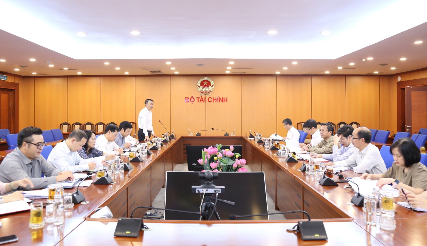 Toàn cảnh Hội nghị giao ban trực tuyến.