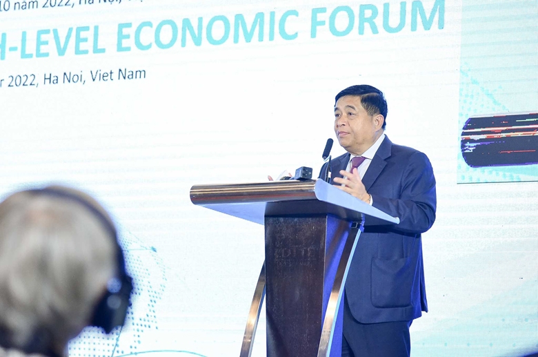Bộ trưởng Nguyễn Chí Dũng phát biểu khai mạc Diễn đàn.